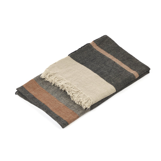 Multicloth Black Stripe 110x180