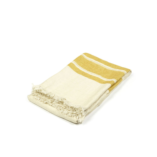 Multicloth Mustard Stripe 110x180