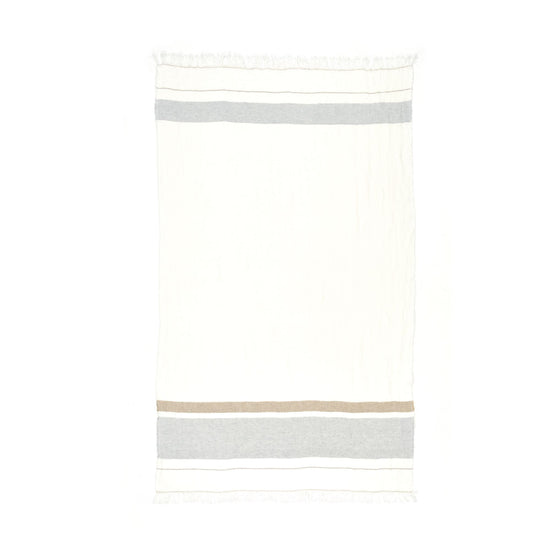 Multicloth Oyster Stripe 110x180
