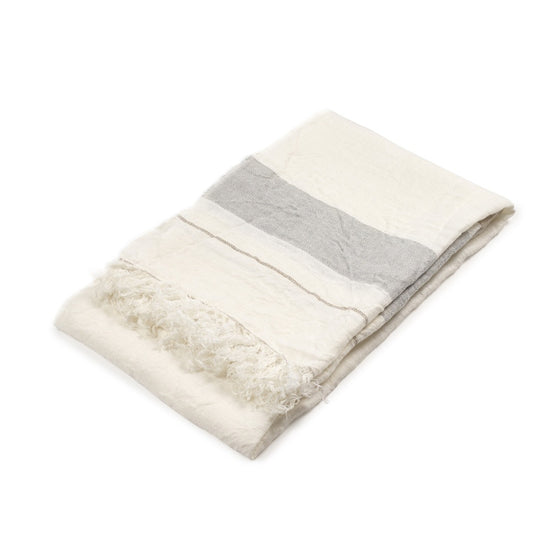 Multicloth Oyster Stripe 110x180